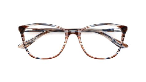 Specsavers Womens Glasses Luanda Brown Geometric Plastic Acetate Frame £89 Specsavers Uk