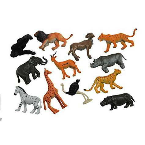 Safari Animal Figurines Mini Animal Action Figures Replicas