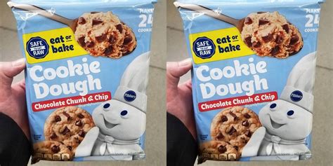 Each package makes 12 big cookies instead of the 24 that are typical of other pillsbury cookie dough. Pillsbury Cookie Dough Will Be Safe To Eat Raw Or Baked