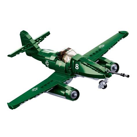 Sluban Military Ww2 Aviation Me262 Jet Fighter Moc Weapon Figure World