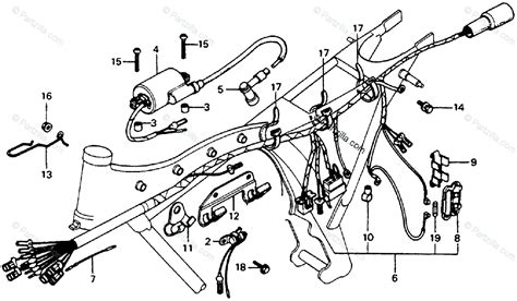 I usually start by mounting. Honda Motorcycle 1979 OEM Parts Diagram for Wire Harness ...