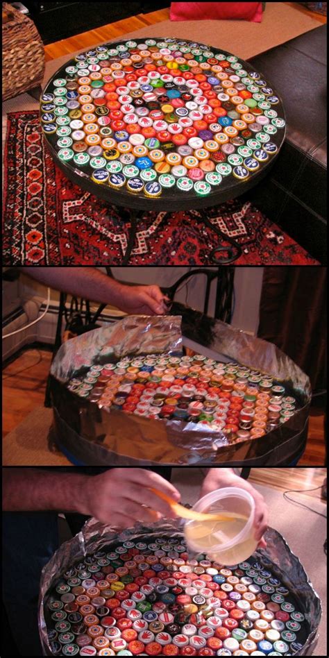 Check spelling or type a new query. Presenting the DIY Bottle Cap Table! http://theownerbuildernetwork.co/f99d The perfect project ...