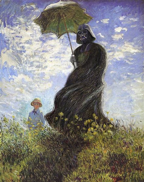 Claude Monet Darth Vader Perfection Cultura Pop Claude Monet Cuadros Star Wars Art