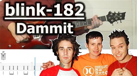 Blink 182 Dammit Guitar Tabs Tutorial Youtube