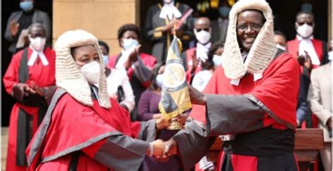 chief justice david maraga hands over instruments of power as he exits office