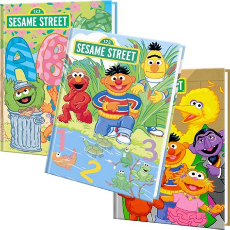 Sesame Street 3 Personalized Childrens Books Set