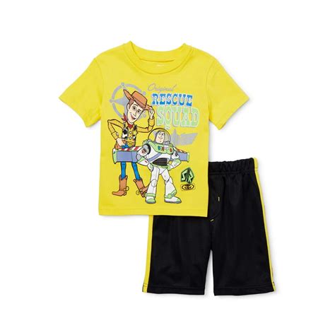 Disney Pixar Toy Story Toy Story Toddler Boy T Shirt And Mesh Athletic