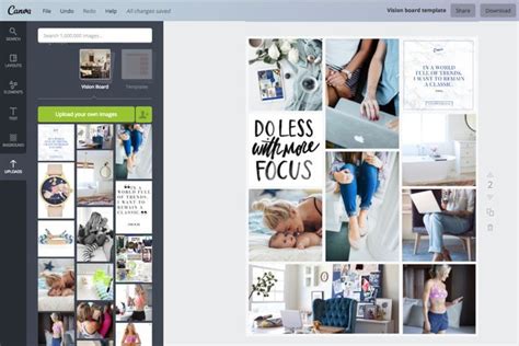 How To Create Your Vision Board In Canva — Boss Project Creating A