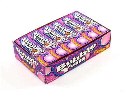 Bubble Yum Original Box Of 18 Bubble Yum Gum Flavors Retro Candy