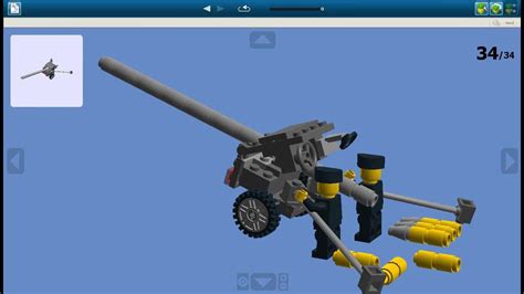 How To Build A Lego 105 Mm Gun Howitzer Youtube