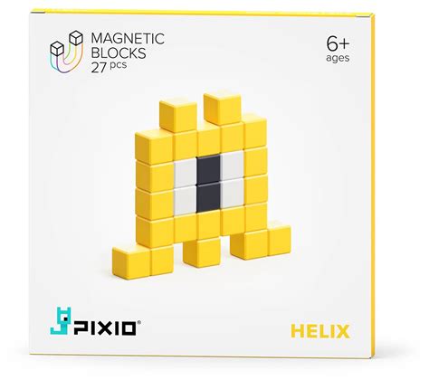 Ukidz Pixio Mini Monster Helix 27 Magnetic Blocks In 3 Colors