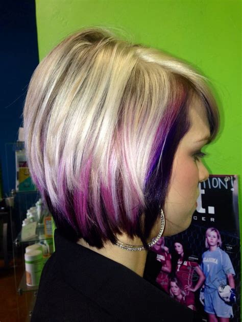 Short Purple Hair Hair Color Purple Hair Color And Cut Pink Purple