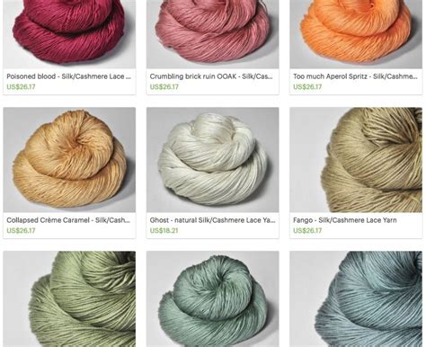Whoever Named These Coloured Yarns On Etsy Has Issues Metro News