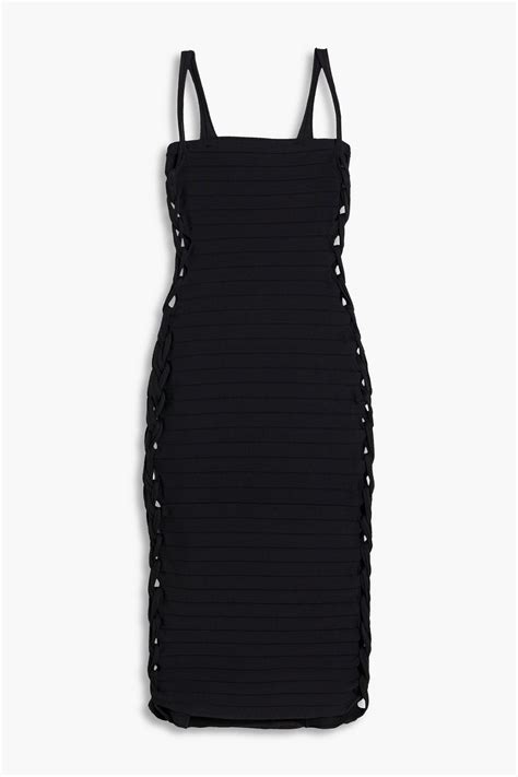 Dion Lee Braided Ribbed Knit Dress The Outnet