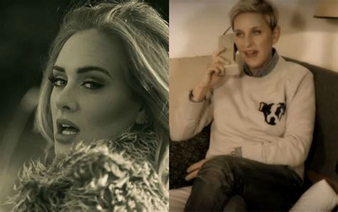 Watch Ellen Degeneres In A Hilarious Parody Of Adele S Hello Cosmopolitan Com Adele Hello