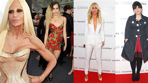 Glamour Awards Worst Dressed Donatella Versace Abbey Clancy Alice Dellall Mirror Online