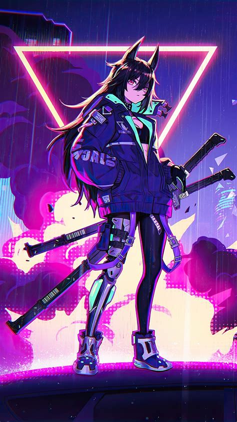 Anime Neon Wallpaper Anime Neon Samurai Wallpapers Wallpaper Cave