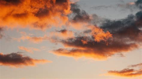 Download Wallpaper 2048x1152 Sky Clouds Sunset Evening Ultrawide