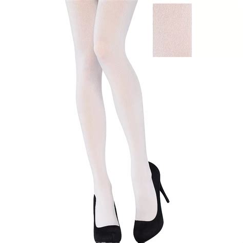 Adult White Tights Party City