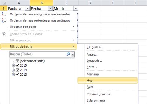 Expertoexcel2013 Cómo Filtrar Fechas En Excel