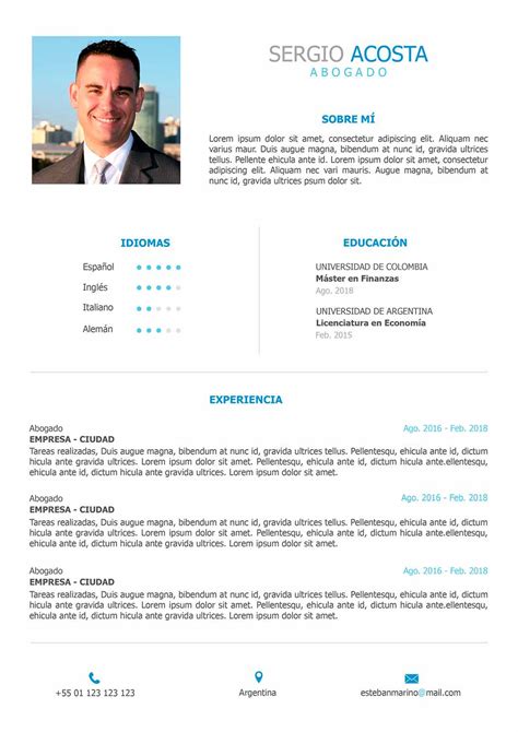 All the cv templates are created by qualified careers advisors and can be downloaded in word format. Modelo de Currículum Simple para Rellenar en Word - CV ...