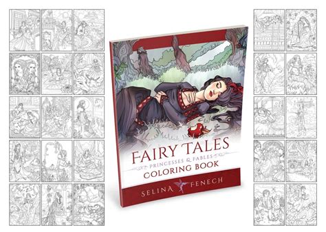Fairy Tales Princesses And Fables Coloring Book Selina Fenech Artist