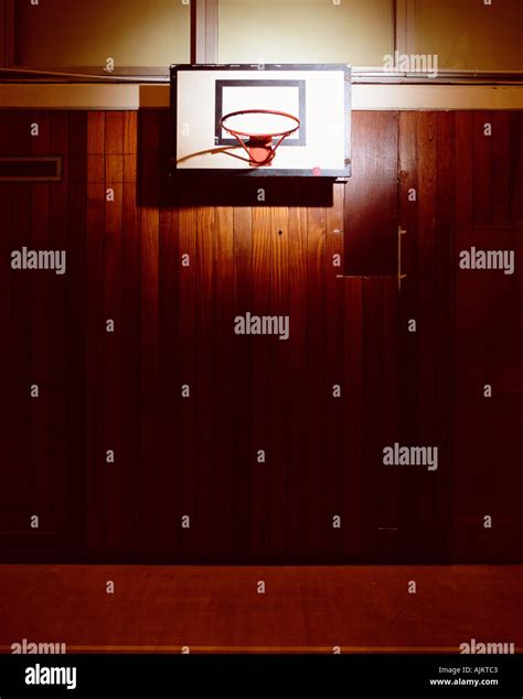 Empty Basketball Court Stock Photo Alamy