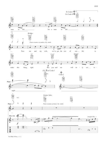 You Make It Easy By James Taylor Digital Sheet Music For Download