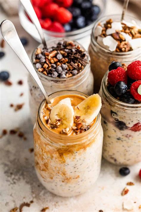 Easy Overnight Oats With Toppings Zen Health Guru