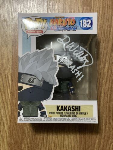Funko Pop Naruto Shippuden Kakashi 182 Signed By Dave Wittenberg
