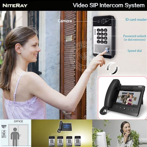 2018 New Video Door Phone Office Sip Video Intercom Access Control