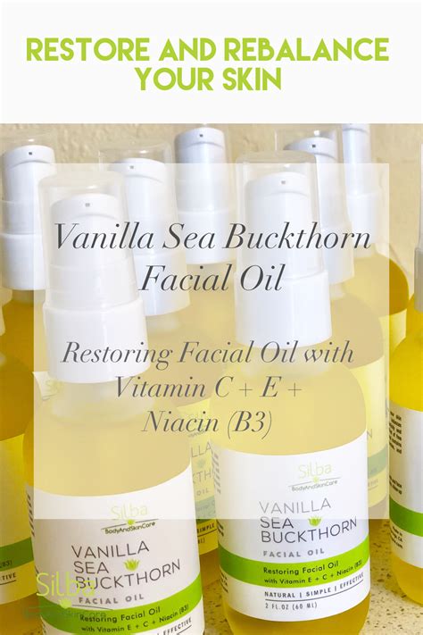 Sea Buckthorn Vitamin C Facial Oil Facial Oil Calming Scents Vitamins