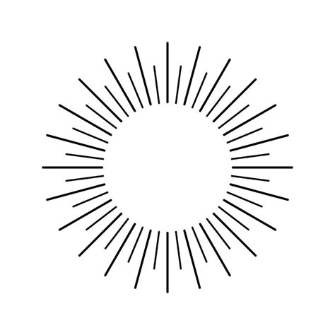 Sunburst Sunburst Icon Retroburst Design Sunlight Vector