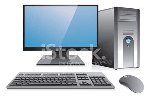 Desktop Computer Workstation Stock Photo Royalty Free Freeimages