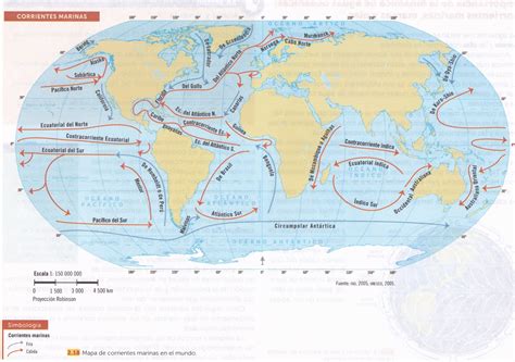 Choque Típico Seguro Mapa De Las Corrientes Marinas Del Mundo Estable