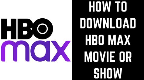 How To Download Hbo Max Movie Or Show Youtube