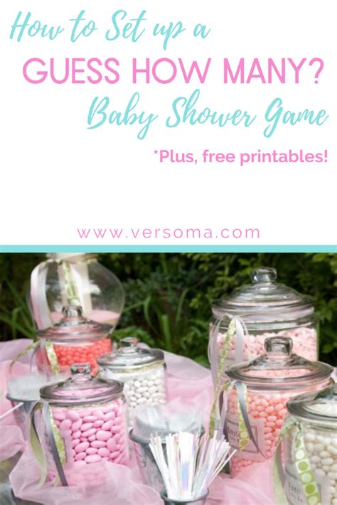 Candy Jar Guessing Game For Baby Shower How Many Candies In Jar Or
