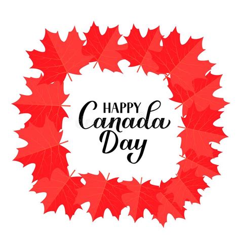 Happy Canada Day Maple Leaves Stock Illustrations 834 Happy Canada