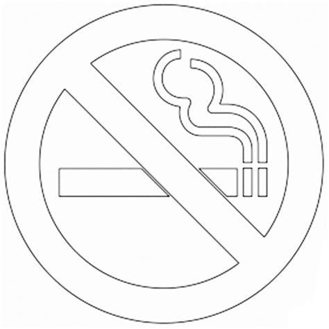 No Smoking Coloring Pages