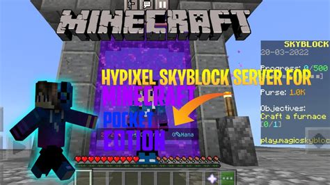 Hypixel Skyblock Server For Minecraft Pocket Editiondevansh Playz