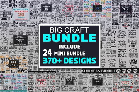 Big Craft Svg Bundle Bundle Creative Fabrica