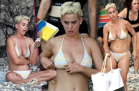Katy Perry Shows Off Curves Tiny Bikini Italian Getaway