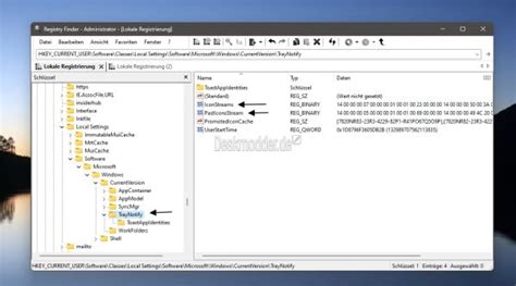 Icons im Infobereich Systray ausblenden oder löschen Windows 11