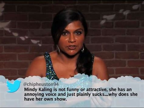 Mindy Kaling Is Not Funny Or Attractive She Has An Annoying Voice And Just Plainly Suckswhy