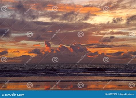 Sunset At The Beach Stock Photo Image Of Edge Relaxation 41857808