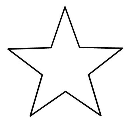 Estrella de mar para colorear. Pinto Dibujos: Colorear estrella - figuras geométricas ...