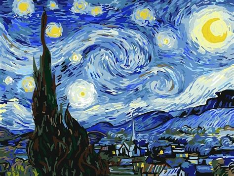 Van Gogh The Starry Night 14 Paint By Number Kits Anyone Can Do