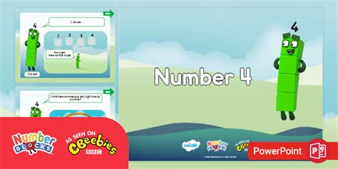 Free Numberblocks Number Four Powerpoint Math And Counting