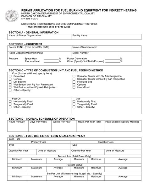 Form Sfn8518 Download Fillable Pdf Or Fill Online Permit Application