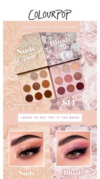 These Nudes Will Have You Blushin ColourPop Email Archive
